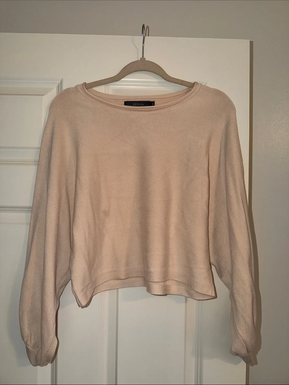 Zesica Soft Blush Crewneck Sweater Set!